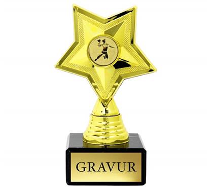 Trophäe "Stern" inkl. Motiv Ø50mm: Trophäe "STERN" inkl. Motiv Ø50mm Ihrer Wahl. Wir fertigen gerne ihr "Logo
