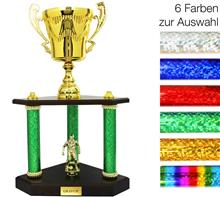 Säulenpokal inkl. Figur ihrer Wahl: Säulenpokal mit Henkelkorpus inkl. plastischer Figur Ihrer Wahl.