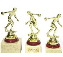 Trophäe Bowling Dame: Trophäe inkl. plastischer Figur "Bowling Dame".