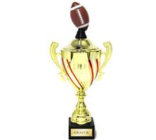 Deckelpokal "Österreich" inkl. "Am. Football": Deckelpokal "Österreich" inkl. färbiger Figur "American Football".