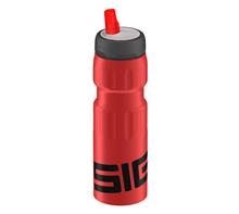 SIGG Sportflasche 0,75l Rot: SIGG Sportflasche mit "New Active Top" Neue Technik samt integriertem Trin