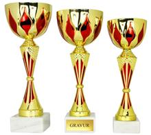 Pokal: Pokal in Silber-Schwarz-Kombination.